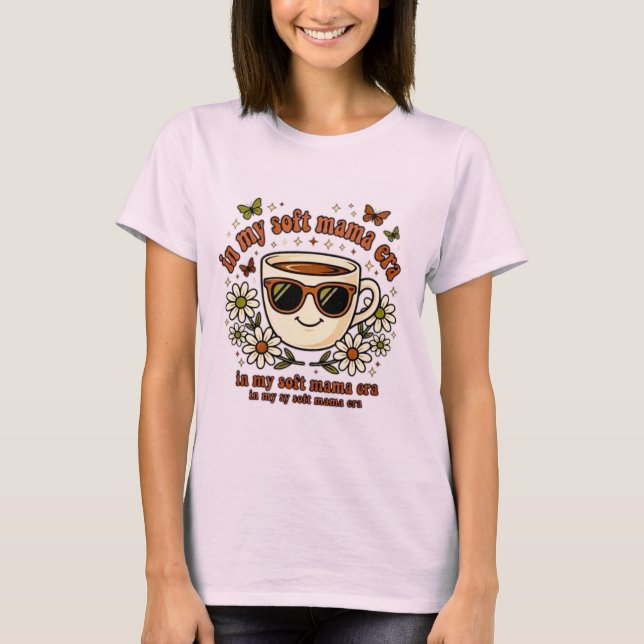 Camiseta Na Minha Era de Mãe Soft Retro (Frente)