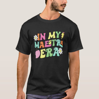 Camiseta na Minha Era de Maestra Professora de Espanhol Bil