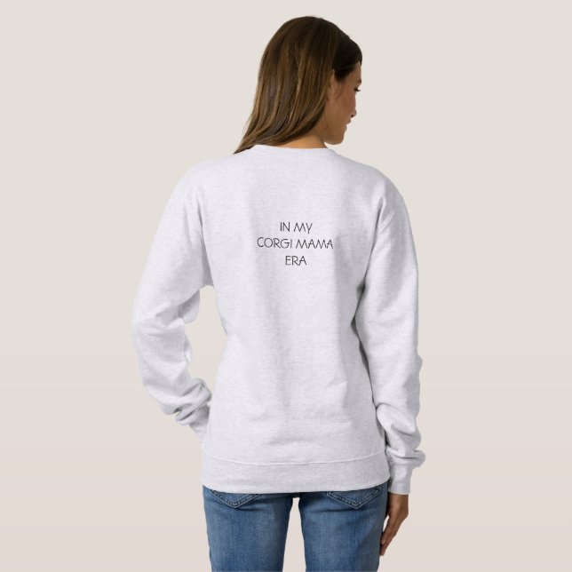 Camiseta Na minha era de mamãe Corgi (Parte Traseira Completa)