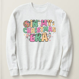 Camiseta Na Minha Era de Natal Gatos Rosa Verde