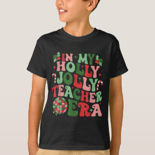 Camiseta Na Minha Era de Professora Alegre Natal Holly Vibr