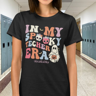 Camiseta Na Minha Era de Professora Assustadora, Halloween