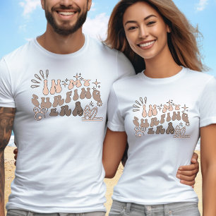 Camiseta Na minha era de surfe, texto personalizado no vers