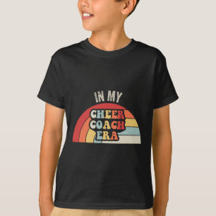 Camiseta Na Minha Era de Treinador de Cheer Vibrações Retrô