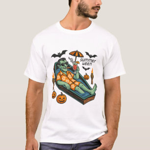 Camiseta Na Minha Era de Vibes de Summerween Roupa de Féria