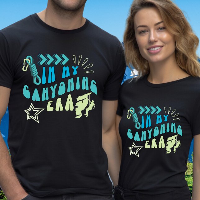 Camiseta Na minha era do desfiladeiro, descartando seu text (Criador carregado)