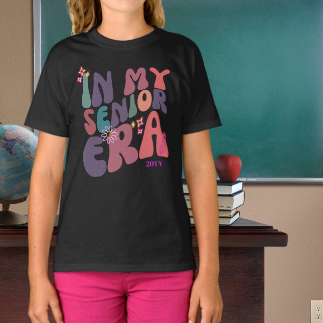 Camiseta Na minha era do Mais velho Elementos Neon com Ano (Criador carregado)