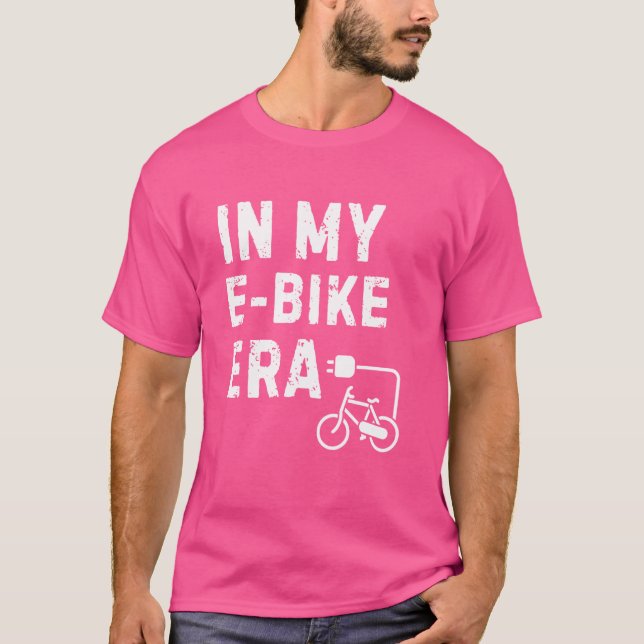 Camiseta Na Minha Era E-Bike, Vin Elétrico De Bicicleta Eco (Frente)