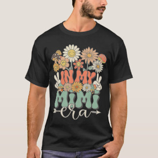 Camiseta Na Minha Era Mimi Floral Hippie Groovy Retro Combi