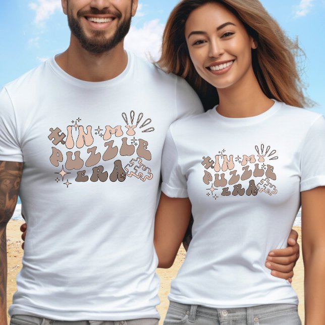 Camiseta Na minha era Quebra-cabeça, texto personalizado na (Criador carregado)