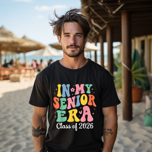 Camiseta Na Minha Era Sênior Turma De 2026 Groovy Graduado