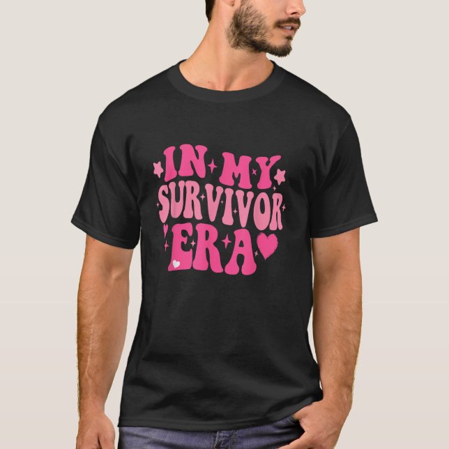 Camiseta Na Minha Era Sobrevivente, A Consciência Do Cancer (Frente)