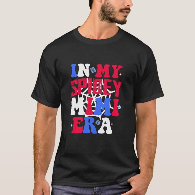 Camiseta Na minha era Spidey Mimi Groovy Engraçado Mamãe Mã (Frente)