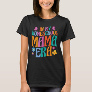 Camiseta Na minha escola natal, mamãe era linda mãe profess