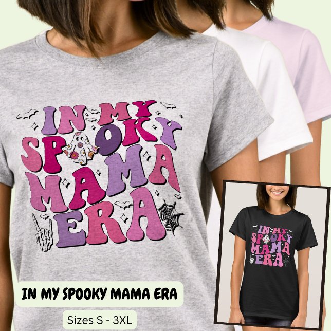 CAMISETA NA MINHA ESPOSA MÃE HALLOWEEN ERA (Criador carregado)