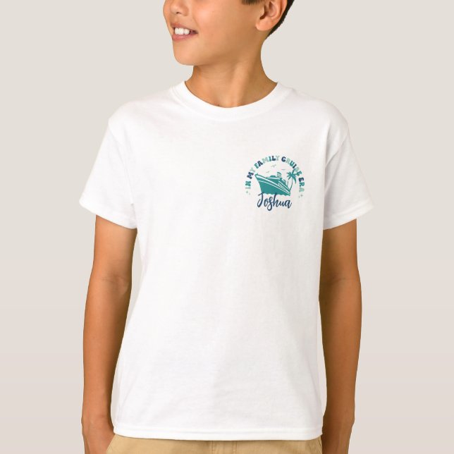 Camiseta Na Minha Família Cruise Era Personalizada, Corresp (Frente)