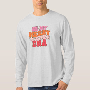 Camiseta Na minha Feliz, Era do Professor - Feliz Natal