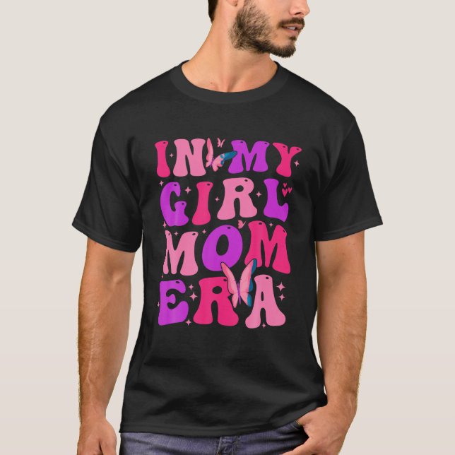 Camiseta Na minha garota mãe era Groovy Mamãe Dia das Mães (Frente)