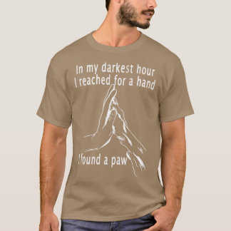 Camiseta Na Minha Hora Mais Escura, A Terapêutica Com Cães