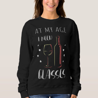 Camiseta Na Minha Idade Preciso De Vinho De Óculos