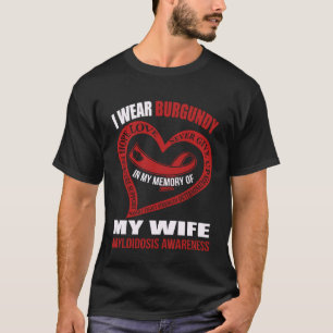 Camiseta Na minha memória da minha esposa, AMYLOIDOSE SENSI