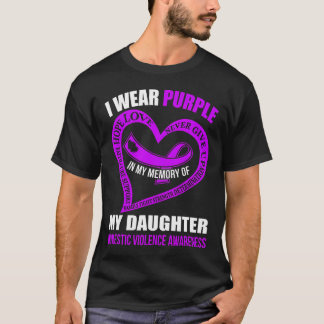 Camiseta Na Minha Memória Da Minha Filha, Violência Domésti