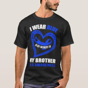 Camiseta Na minha memória do meu irmão ALS