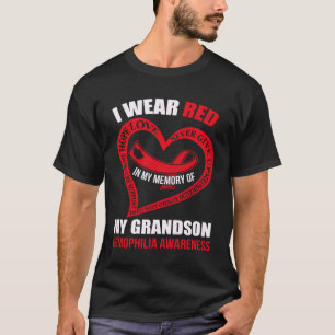 Camiseta Na minha memória do meu neto HEMOFILIA CONSCIÊNCIA