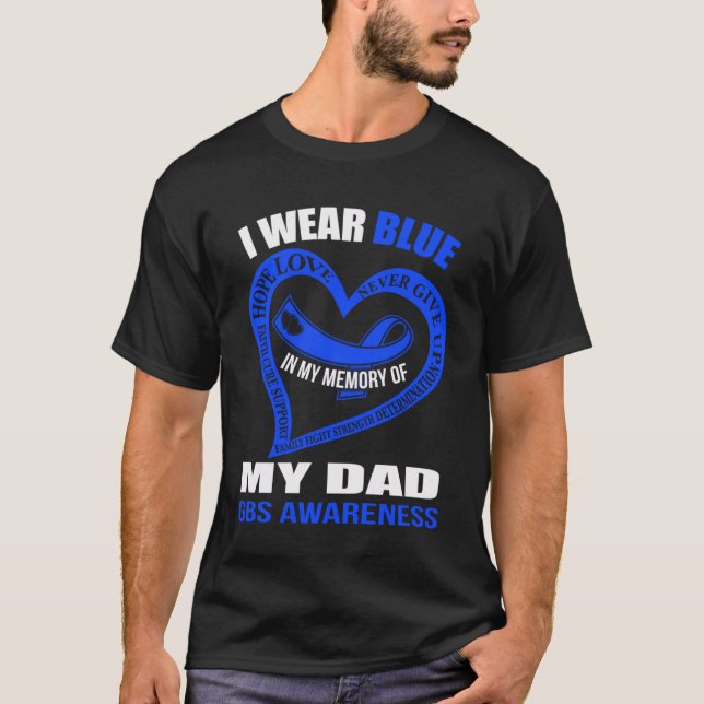 Camiseta Na minha memória do meu pai GBS AWARENESS (Frente)