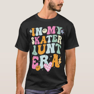 Camiseta Na minha tia de skater Retro para tia Mulheres