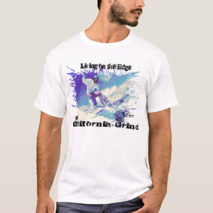 Camiseta Na moagem do snowboard j2A Califórnia da borda