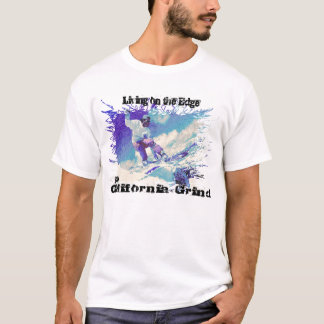 Camiseta Na moagem do snowboard j2A Califórnia da borda