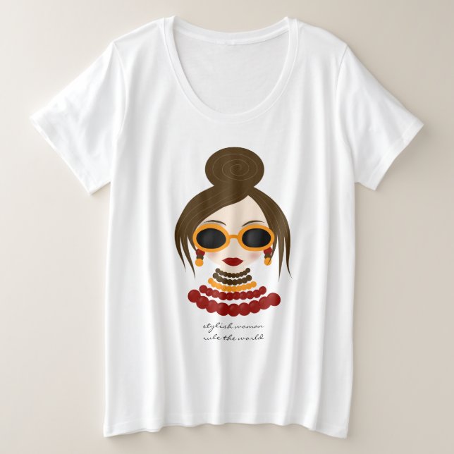 Camiseta Na moda (Frente do Design)