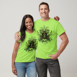 Camiseta Na moda azul Cross Design