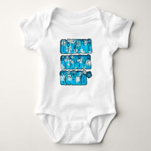 Camiseta Na moda azul vintage Zombi Design Hakuna Matata K