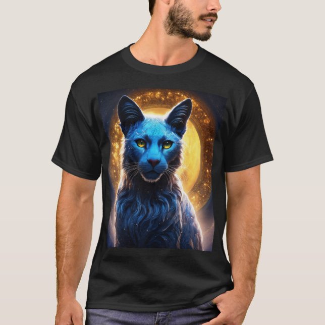 Camiseta "Na moda Cat Design-T-Shirt" (Frente)