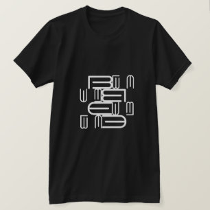Camiseta Na moda de moderno - Design de tipografia de texto
