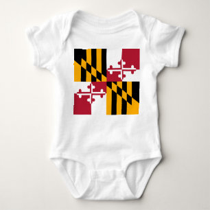 Camiseta Na moda de Sinalizador do Estado de Maryland