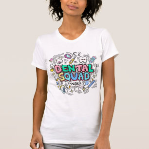 Camiseta na moda Dental Squad para Homens e Mulher