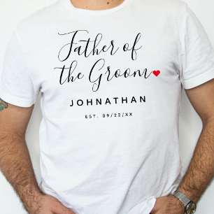 Camiseta Na moda do Casamento De Noite