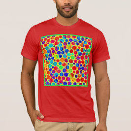 Camiseta Na moda e padrão chic coloridos