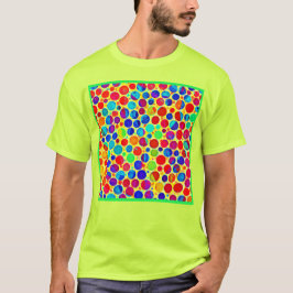 Camiseta Na moda e padrão chic coloridos