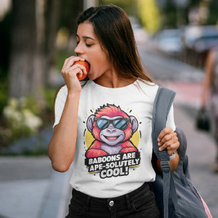 Camiseta Na moda Gorilla: Os babuínos são totalmente Legal