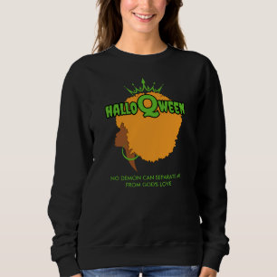 Camiseta Na moda HALLOQWEEN Afro Queen Halloween