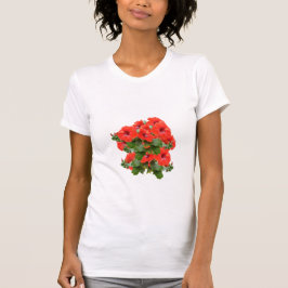 Camiseta Na moda Hibiscus Blooms Floral Greenerescência For