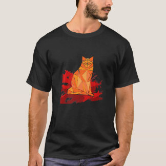 Camiseta Na moda Illustração Gráfica Pincel de Estilo de Tr