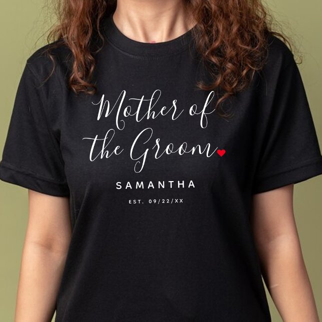 Camiseta Na moda Mãe Do Casamento De Noite (Criador carregado)