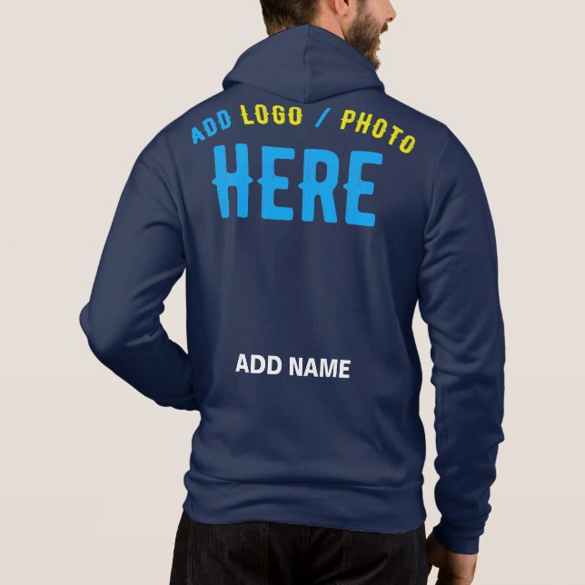 CAMISETA NA MODA MODERNO MARINHO AZUL VERIFICADO COM MARCA (Verso)