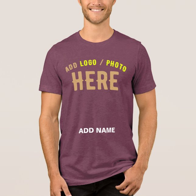 CAMISETA NA MODA MODERNO MAROON PERSONALIZÁVEL MARCA VERIFI (Frente)