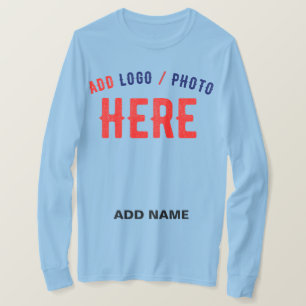 CAMISETA NA MODA MODERNO PERSONALIZADO AZUL VERIFICADO COM 